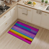 Geometric Modern Vibrant Multi-Color Vertical Stripe Area Rug