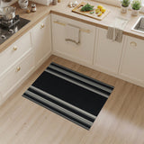 Bold Black and White Bold Black White Vertical Striped Area Rug