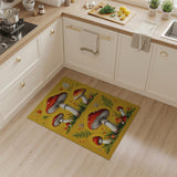 Whimsical Red Toadstool Mushroom Area Rug