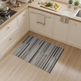 Modern Offset Neutral Stripe Area Rug