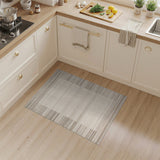 Geometric Modern Beige Striped Geometric Area Rug
