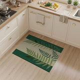 Floral Vintage Lush Fern Green Area Rug