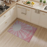 Pink Sunburst Radiance Area Rug