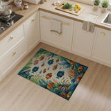 Vibrant Coral Reef Fish Underwater Area Rug