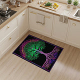 Psychedelic Tree of Life Boho Area Rug