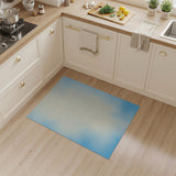 Serene Blue Ombre Gradient Area Rug