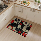 Distressed Vinyl Records Collage Area Rug