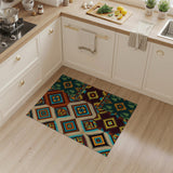 Southwestern Geometric Diamond Multi-Color Area Rug
