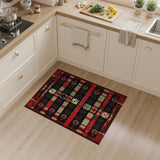 Bold Red Dice Geometric Area Rug