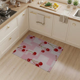 Cherry Knit Pink Area Rug