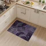 Geometric Modern Purple Purple Grey Abstract Geometric Area Rug