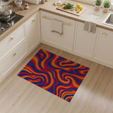 Vibrant Swirl Abstract Area Rug