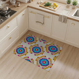 Vibrant Multi-Color Mandala Geometric Area Rug