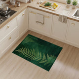 Emerald Fern Abstract Area Rug