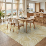 Swirl Beige Abstract Swirl Area Rug