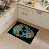 Vibrant Sugar Skull Area Rug