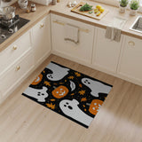 Spooky Cartoon Pumpkins Ghosts Halloween Rug