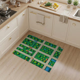 Whimsical Cartoon Park Neighborhood Rug