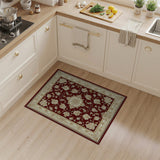 Elegant Red Persian Floral Medallion Rug