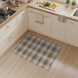 Tan Brown Buffalo Check Area Rug