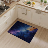 Starry Nebula Swirl Abstract Area Rug