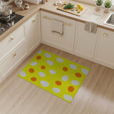 Playful Egg Yolk Yellow Area Rug