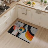 Geometric Modern Bold Geometric Abstract Multi-Color Area Rug