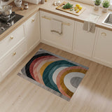 Arched Rainbow Multi-Color Area Rug
