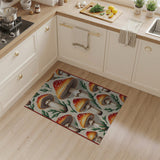 Whimsical Mushroom Forest Area Rug