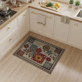 Vibrant Floral Patchwork Area Rug