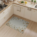 Magnolia Floral Frame Area Rug