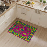 Vibrant Pink Multi-Color Paisley Area Rug