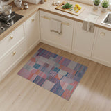 Vibrant Curved Geometric Multi-Color Area Rug