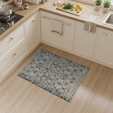Beige and Neutral Heritage Tribal Heritage Tribal Geometric Beige Area Rug