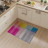 Vibrant Multi-color and Patterns Vibrant Multi-Color Geometric Stripe Area Rug