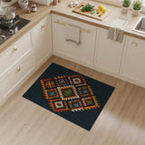 Southwestern Corn Harvest Diamond Area Rug