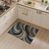 Swirling Grey Abstract Abstract Area Area Rug