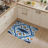 Rainbow Kayak Wave Area Rug