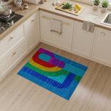 Vibrant Geometric Multi-Color No. 15 Area Rug