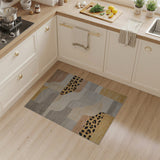 Modern Geometric Leopard Area Rug