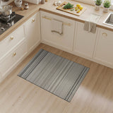 Geometric Modern Grey Modern Grey Horizontal Stripe Area Rug
