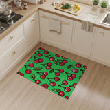 Multi-color and Patterns Fruit Pattern Vibrant Cherry Fruit Pattern Area Rug