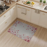 Pink Delicate Pink Cherry Blossom Area Rug