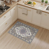 ODIKA Purple Persian Floral Area Rug