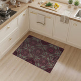 Pink Traditional Persian Ornate Pink Medallion Persian Area Rug