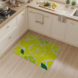 Yellow Slices Sunny Lemon Slices Yellow Area Rug