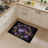 Mystic Purple Crystal Star Area Rug