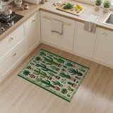 Southwestern Cactus Succulent Garden Area Rug