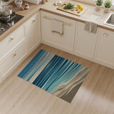 Serene Blue Ocean Waves Coastal Beach Rug