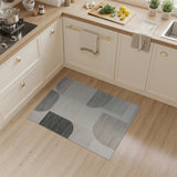 Modern Grey Abstract Area Rug